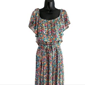 NWT Lane Bryant Tropical Floral 4 Way Style Maxi Dress Size 18/20